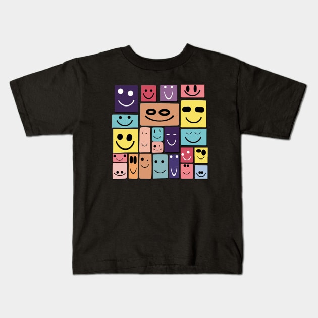 Smiles Kids T-Shirt by LininaDesigns